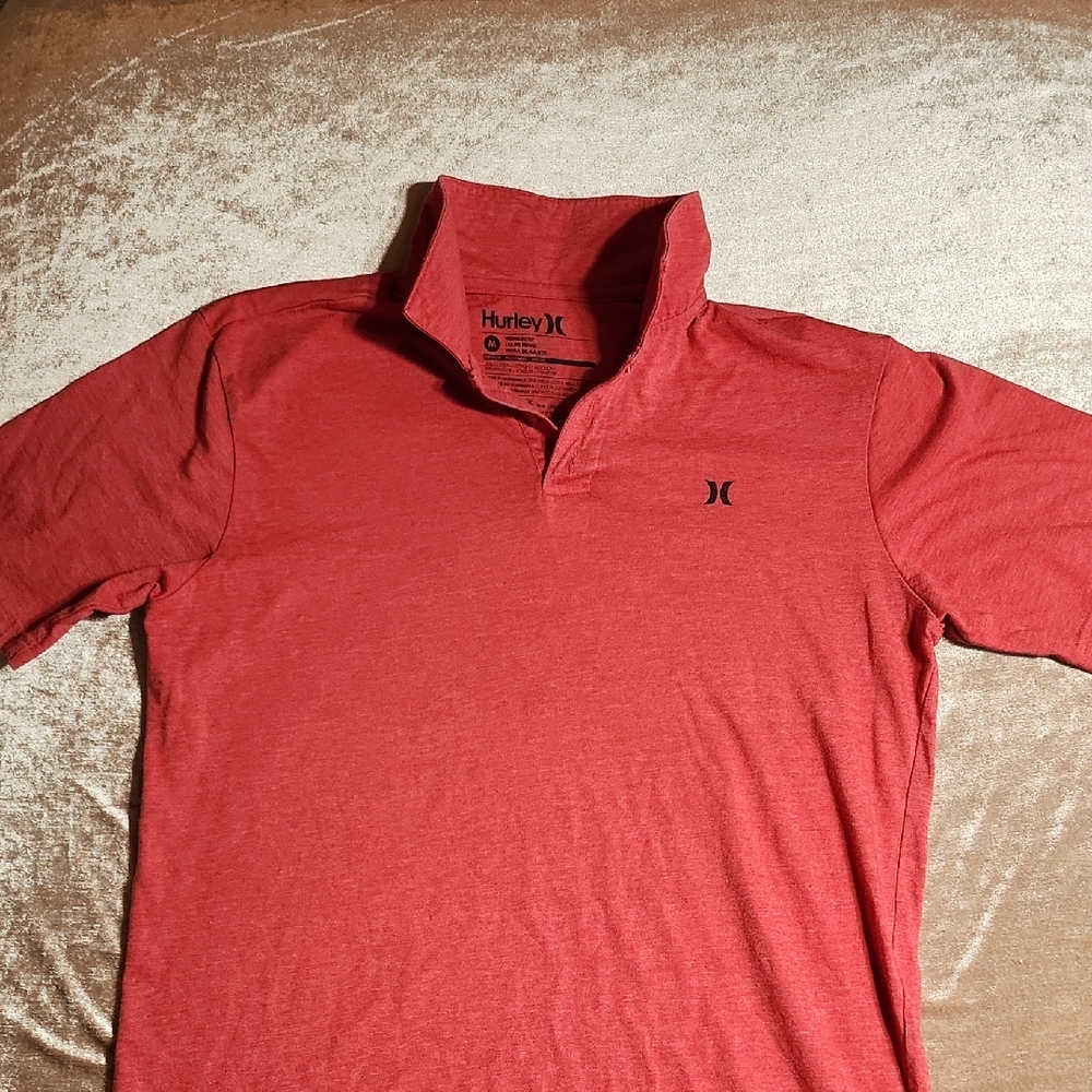 Hurley Men's Polo Shirt in Washed Red